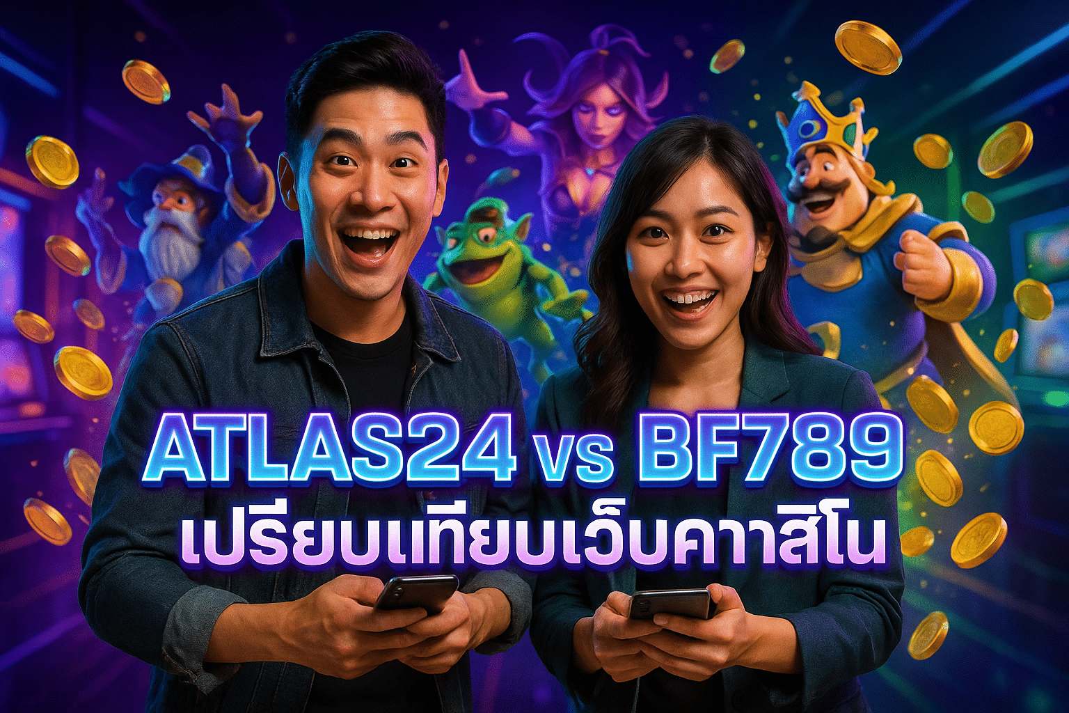 ATLAS24 vs BF789: เปรียบเทียบเว็บคาสิโน